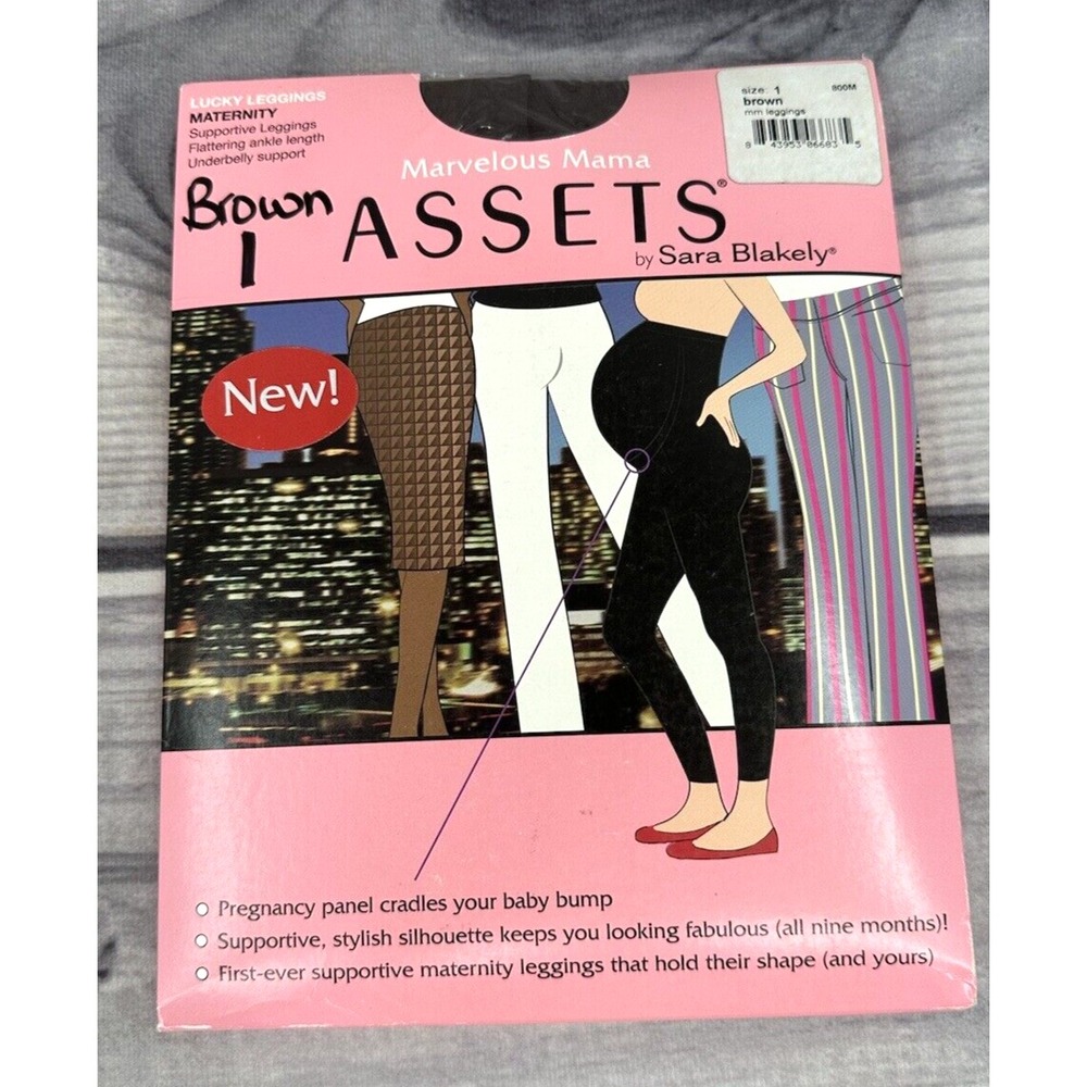 ASSETS‎ BY SPANX MARVELOUS MAMA LUCKY LEGGINGS Size 1 Maternity BROWN